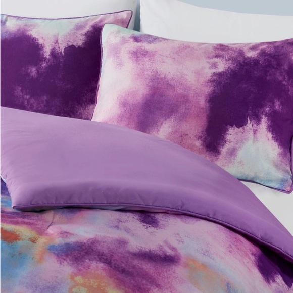 Intelligent Design Karissa Watercolor Tie Dye Printed Duvet Cover Set - Picture 5 of 12